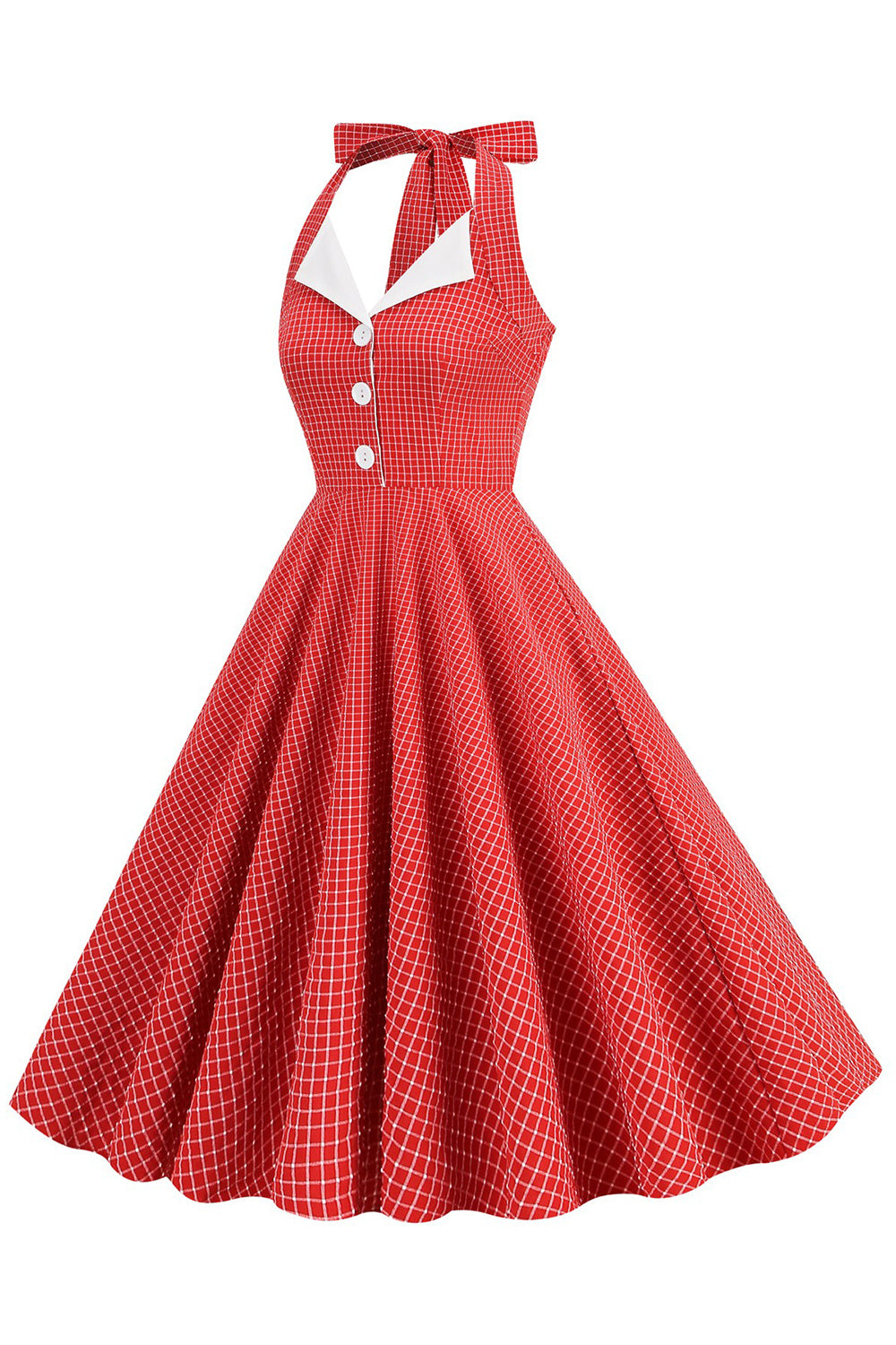 Zielona Sukienki W Stylu Retro Dekolt Halter Sukienka Lata 50