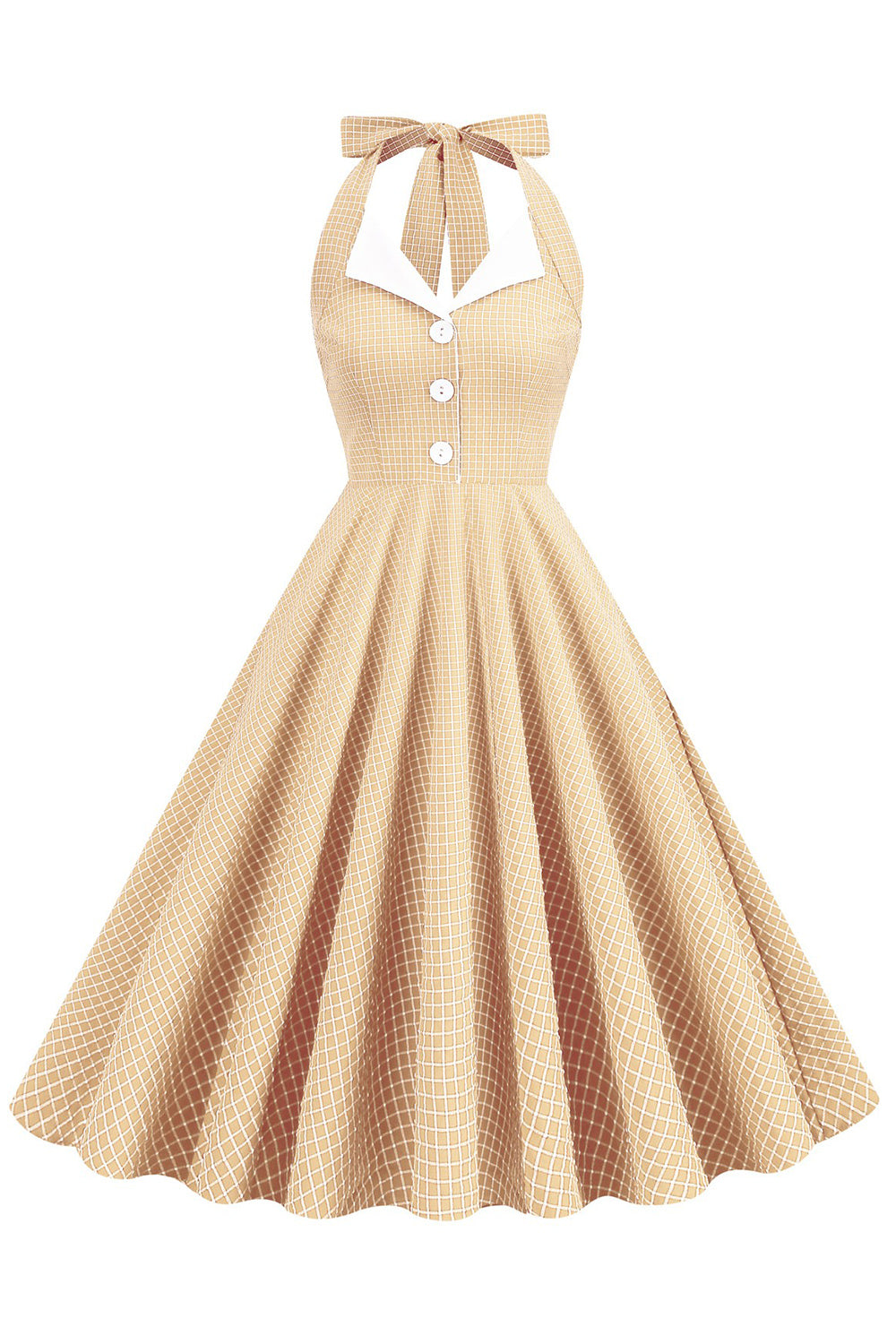 Zielona Sukienki W Stylu Retro Dekolt Halter Sukienka Lata 50