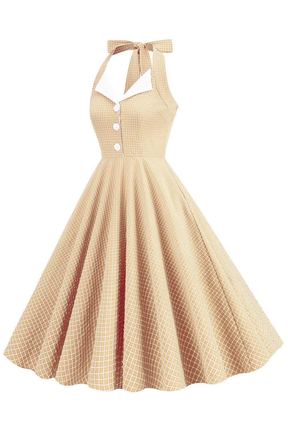 Zielona Sukienki W Stylu Retro Dekolt Halter Sukienka Lata 50