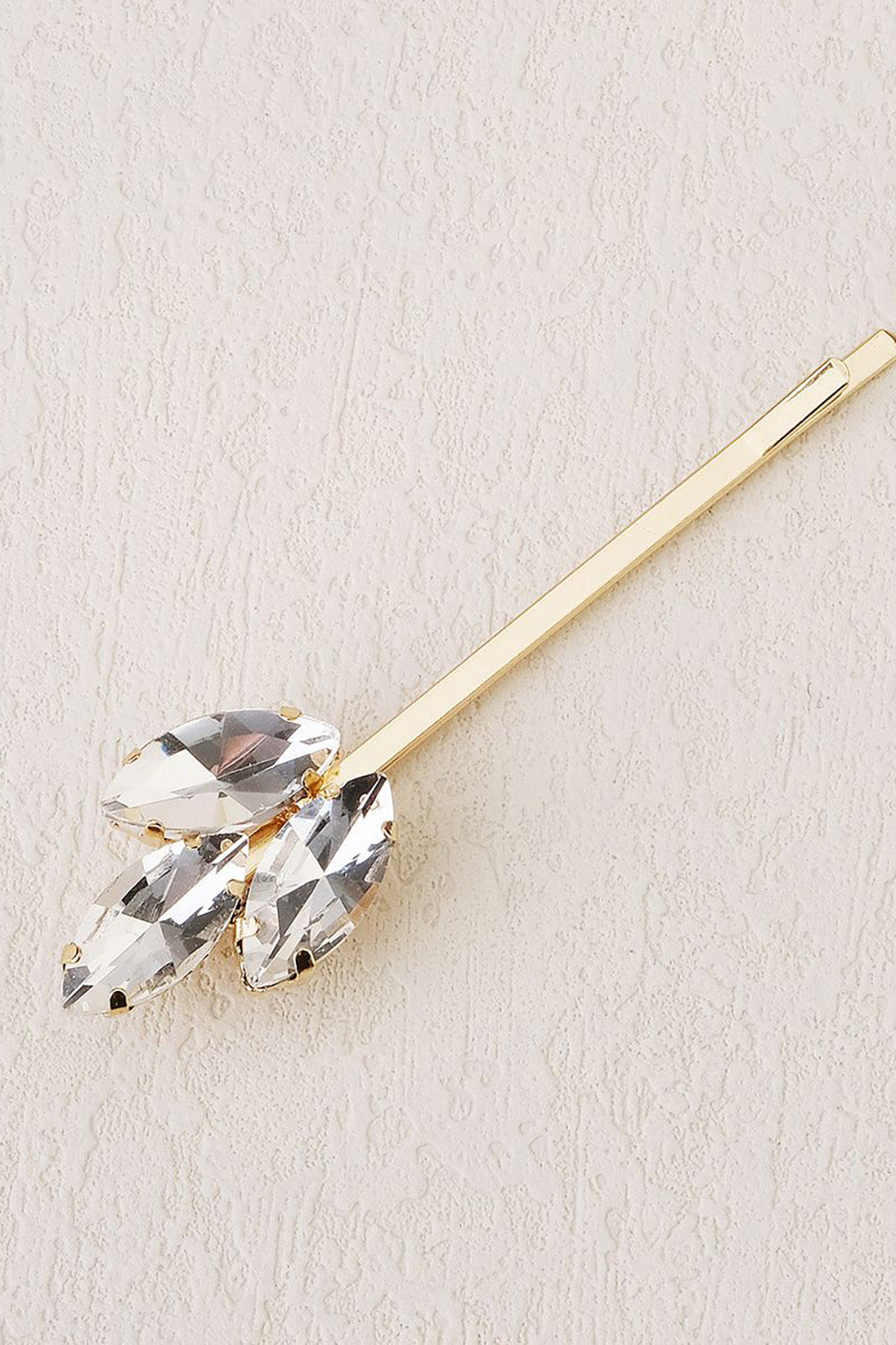 Spinka do włosów Golden Rhinestones
