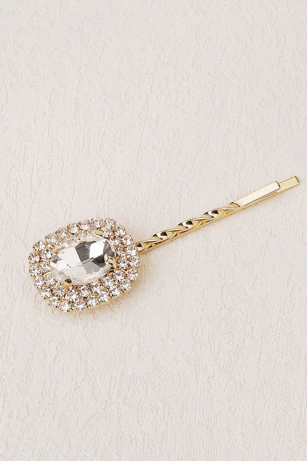 Spinka do włosów Golden Rhinestones