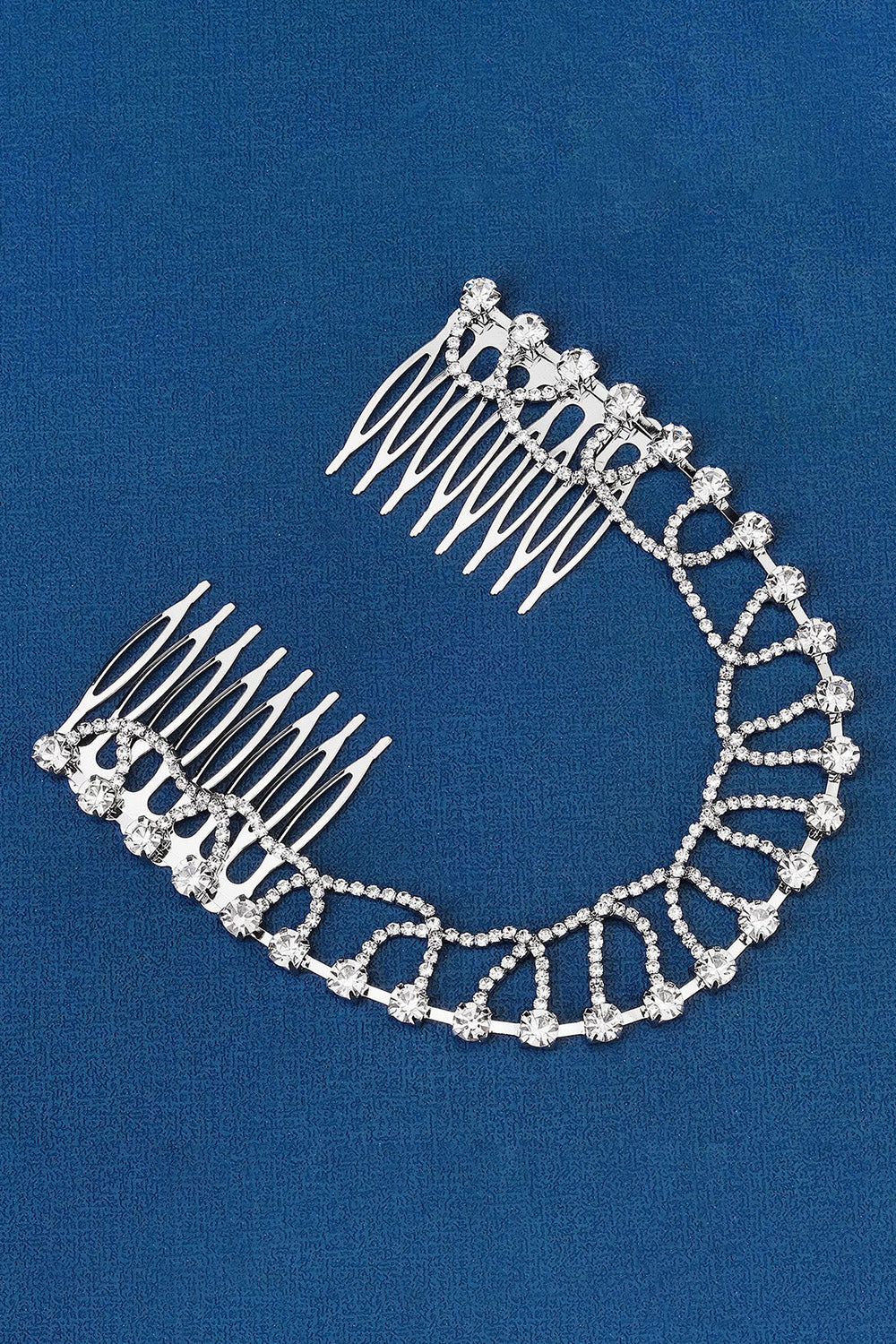 Rhinestone Decor Grzebień do włosów ślubnych
