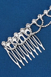 Rhinestone Decor Grzebień do włosów ślubnych