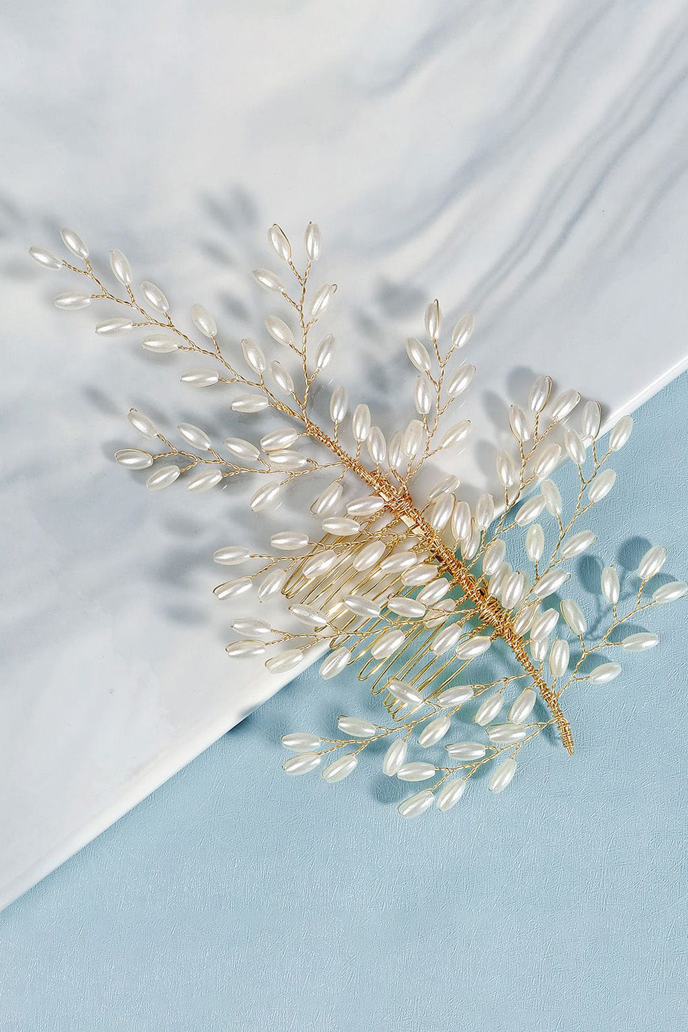 Srebrna perła Bridal Hair Clip