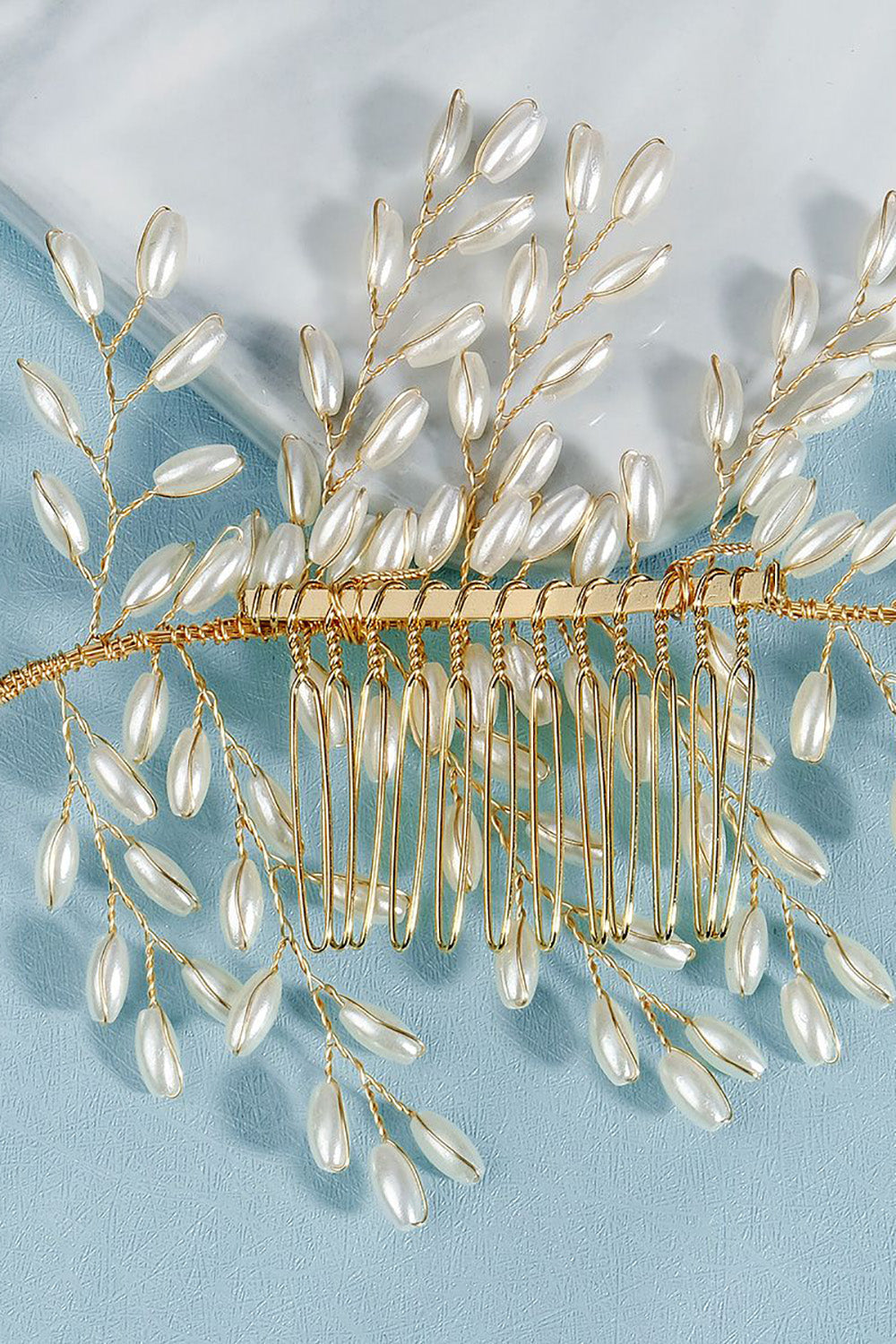 Srebrna perła Bridal Hair Clip