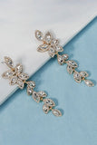 Vintage Simple Rhinestone Gold Leaf Kolczyki