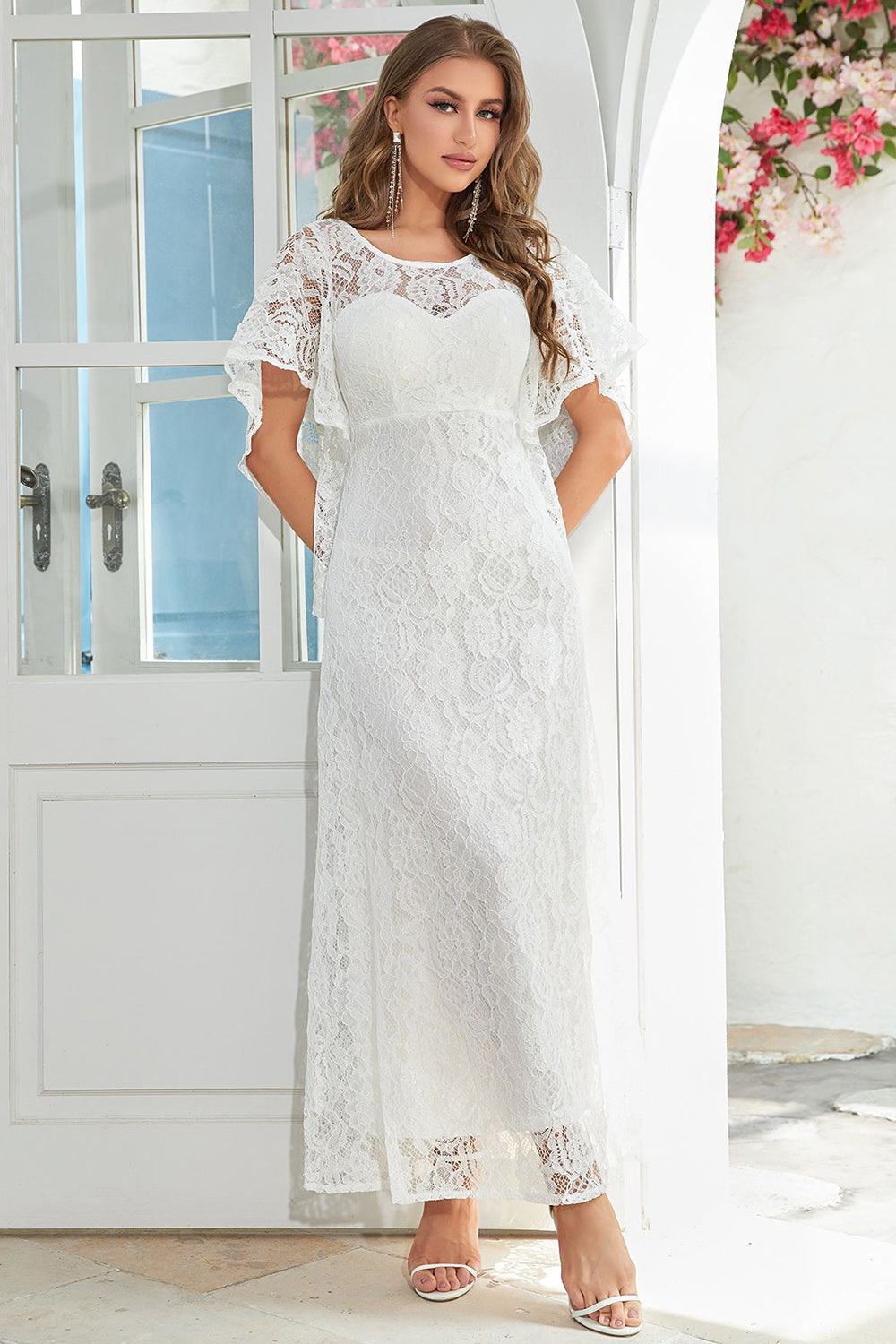 Dekolt Okrągły Czarne Sukienki Koronkowe Na Wesele