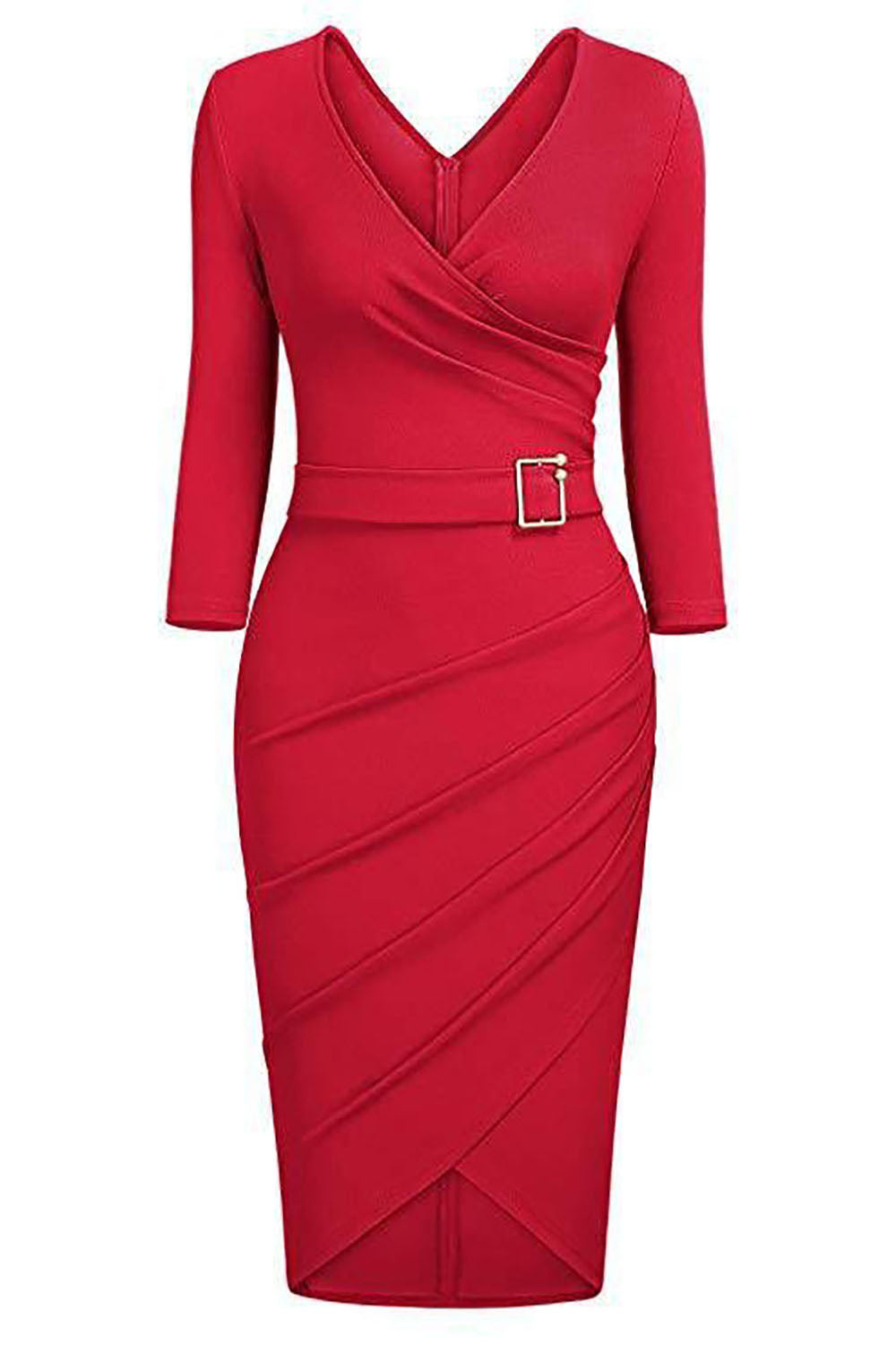 Czarna Sukienki Ołówkowe z Paskiem