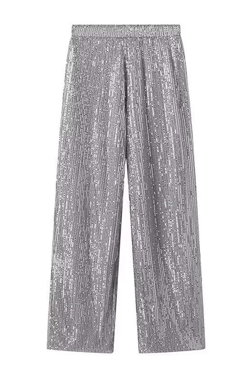 Czarne Błyszczące Cekinowa 2-częściowe Garnitur Damski