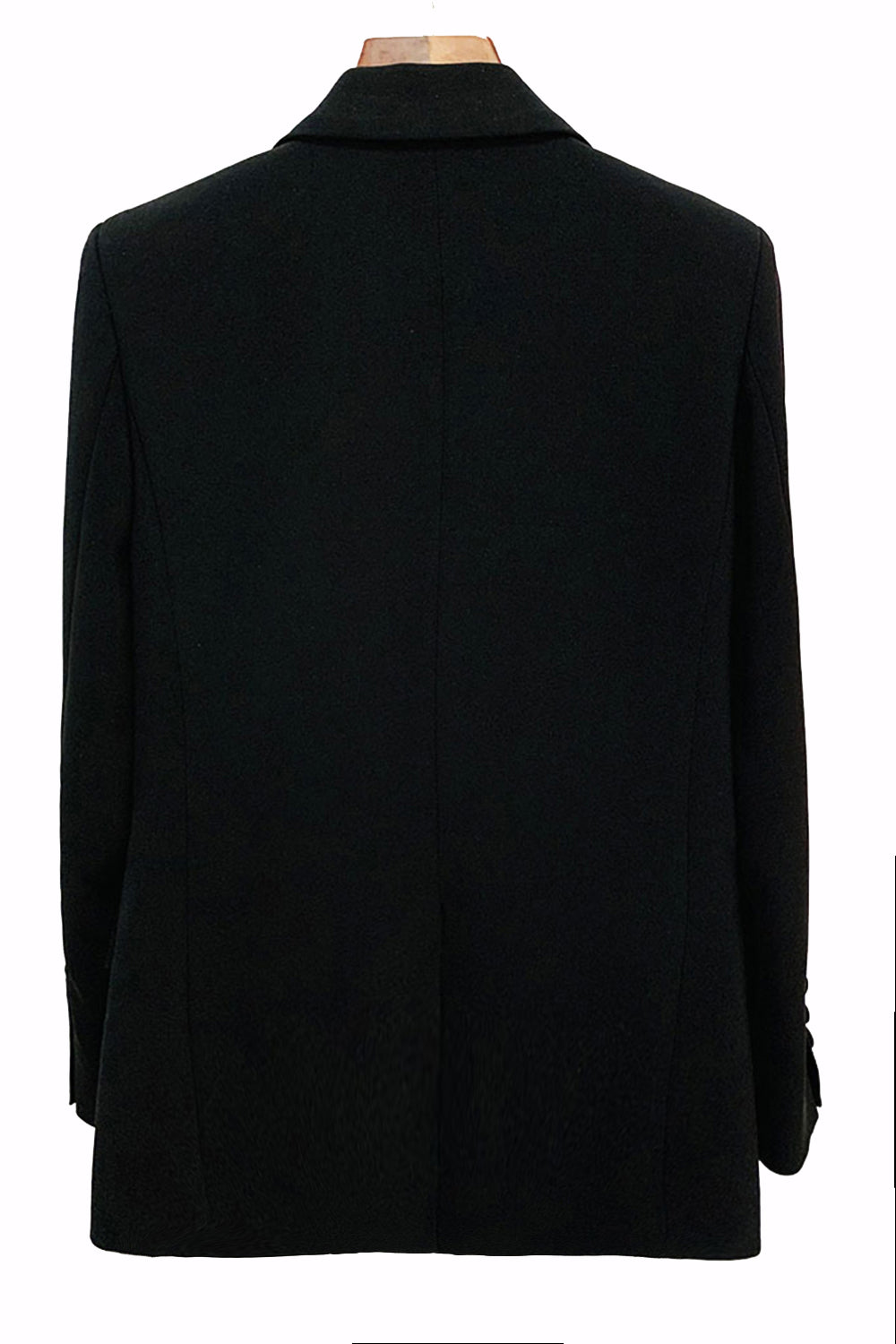 Błyszcząca Czarna Marynarka Damska Z Koralikami