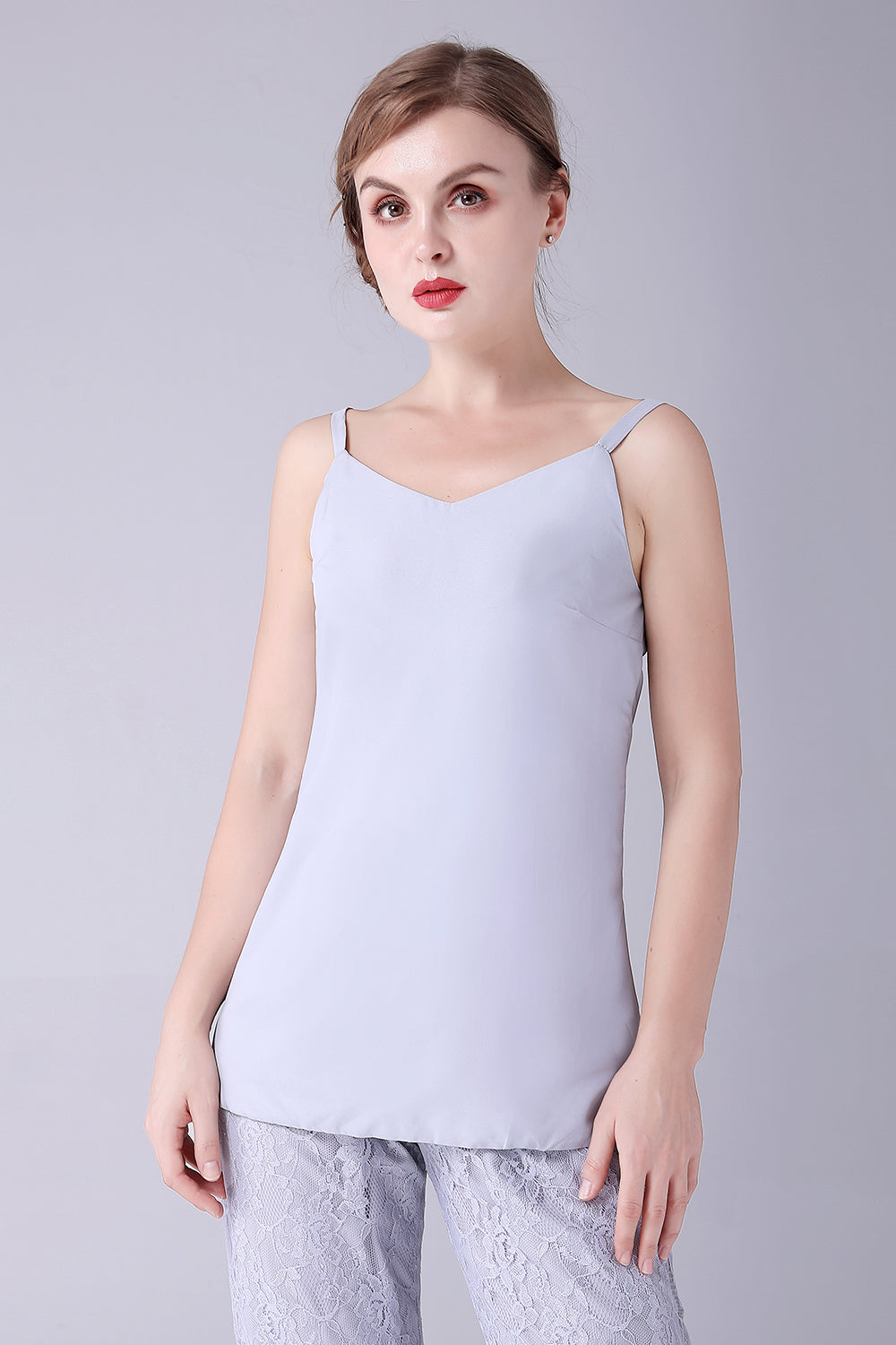 Srebrne 3 Sztuki Z Długimi Rękawami Garnitury Ze Spodniami Dla Matki Panny Młodej