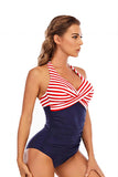 Paski Halter One Piece Stroje kąpielowe