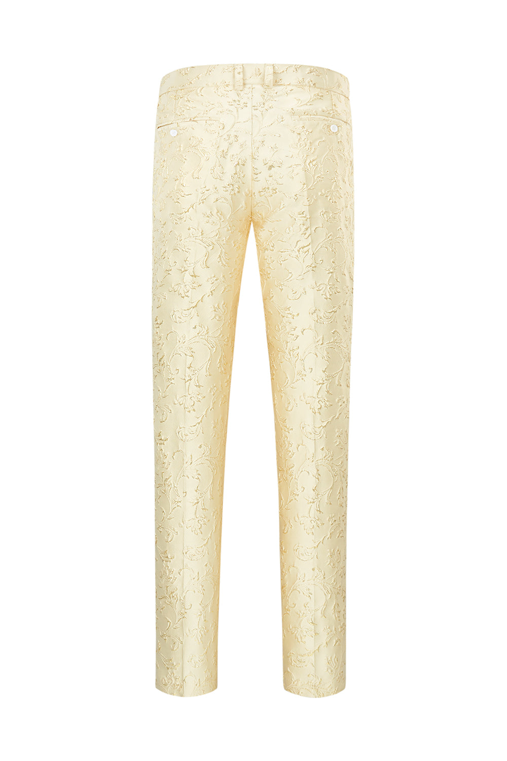 Szampański szal klapa Jeden guzik Żakardowe garnitury na studniówkę męską