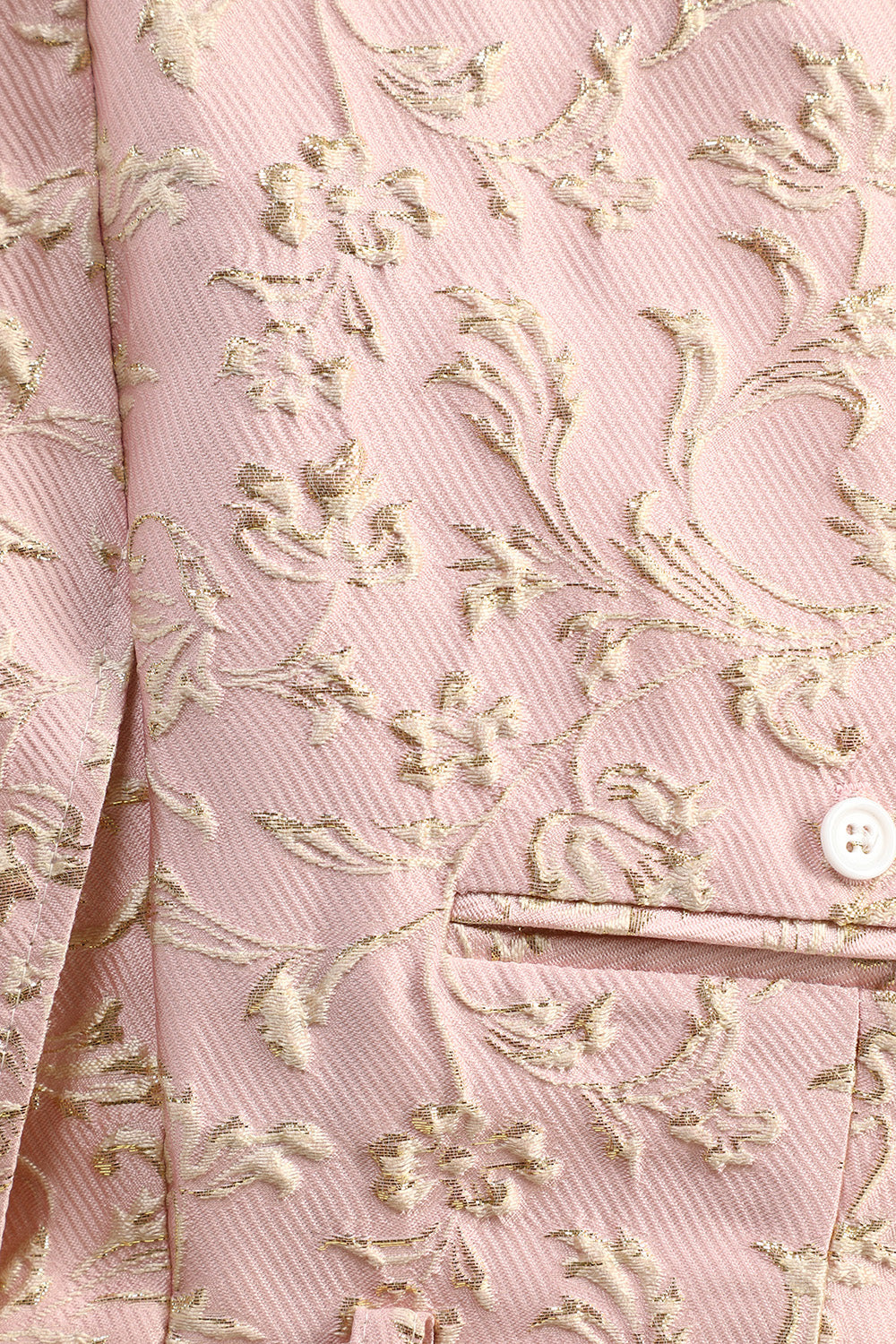 Jasnoróżowy Szal Lapel Żakardowe Garnitury Na Studniówkę Męską