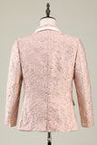 Mint Shawl Lapel One Button Żakardowe garnitury na studniówkę męską