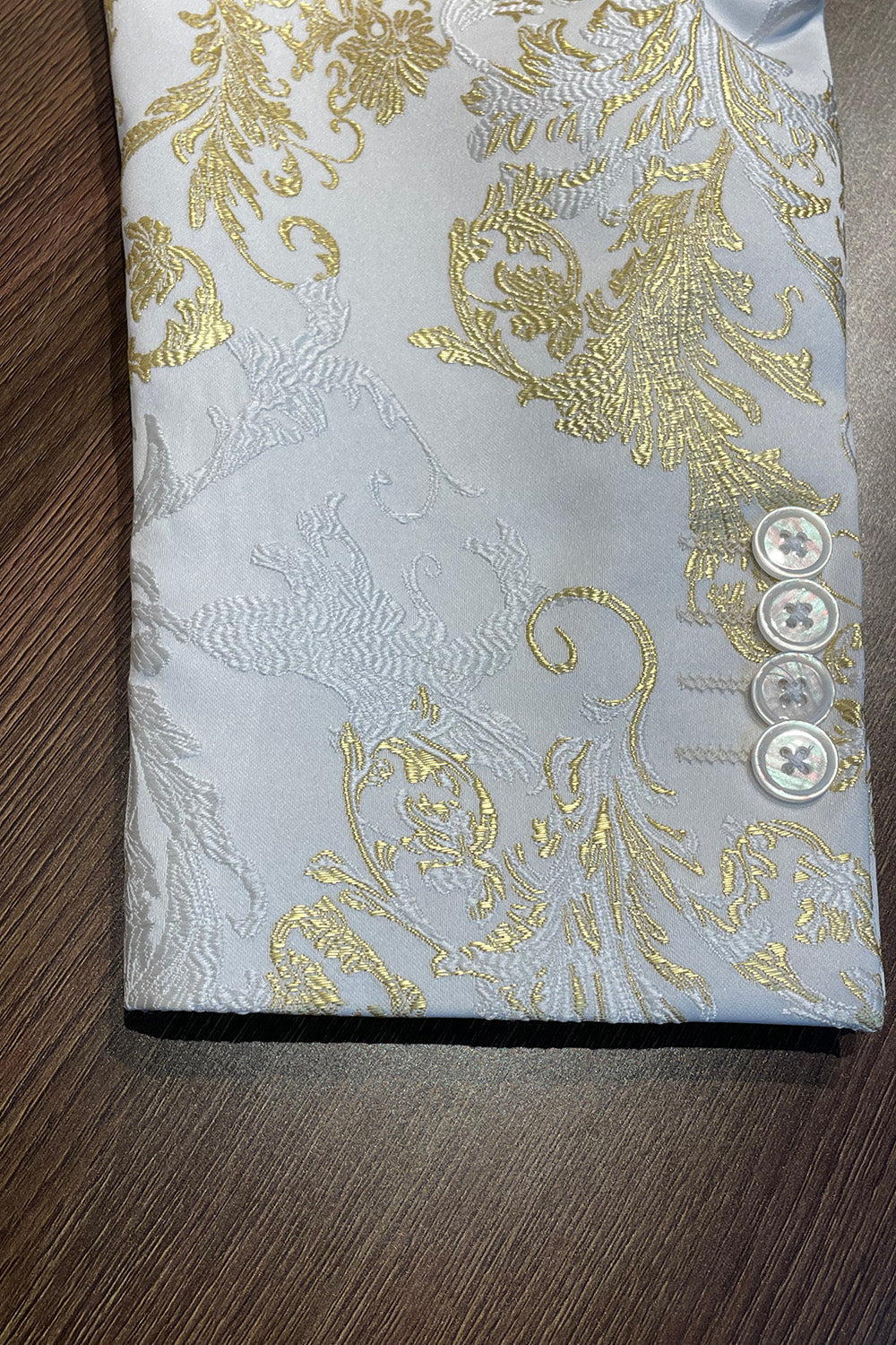 Klapa Szczytowa Szampan Marynarka Męska