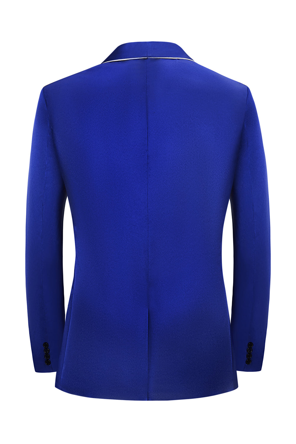 Royal Blue 3-częściowy szal Lapel One Button Prom Garnitury
