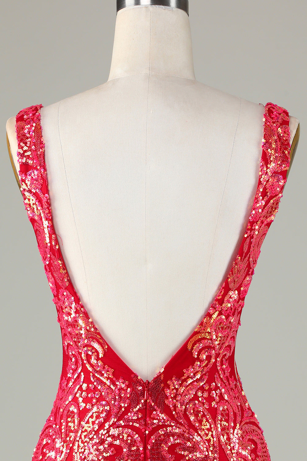 Lawendowa błyszcząca obcisła sukienka Homecoming z plecami