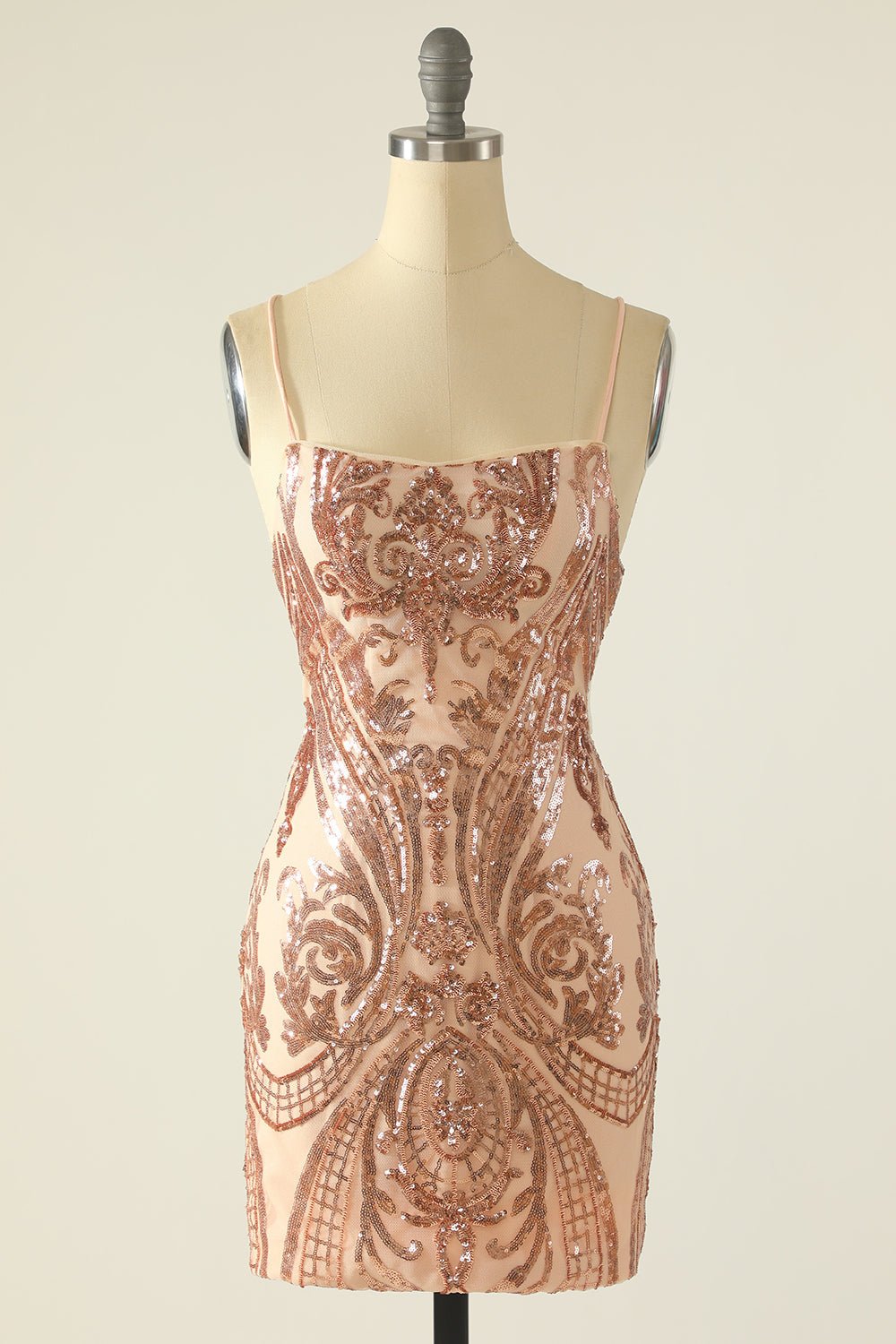 Granatowa Cekinowa Sukienki Krótkie na Studniówke