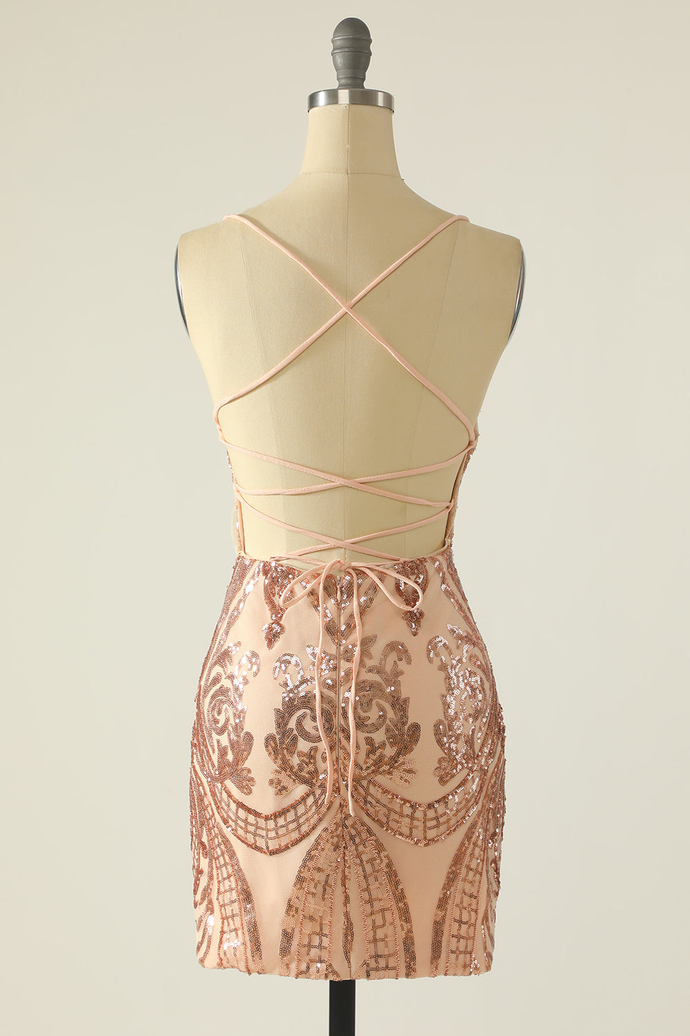 Granatowa Cekinowa Sukienki Krótkie na Studniówke