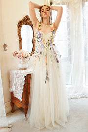 Plus Size Szampana Tiulowa Sukienki Na Studniówke z Aplikacjami