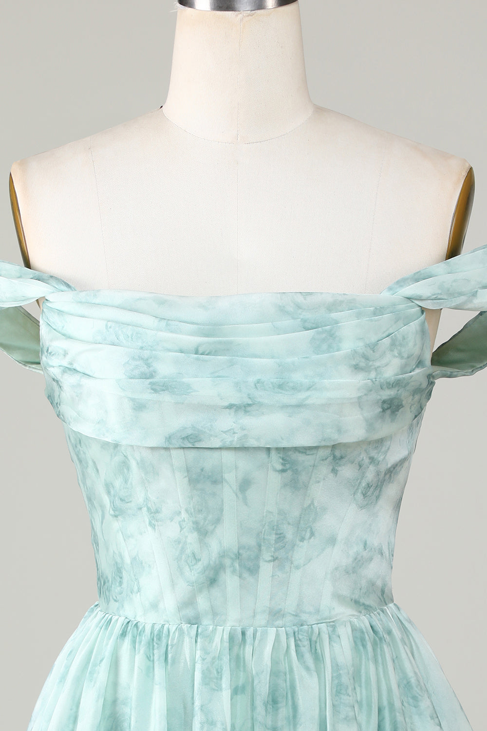 Stylowa krótka sukienka z nadrukiem Sage Sage