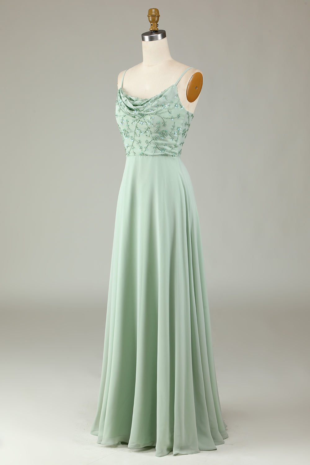 Cienkich Ramiączkach Zakurzona Róża Sukienki Dla Druhny Z Koralikami