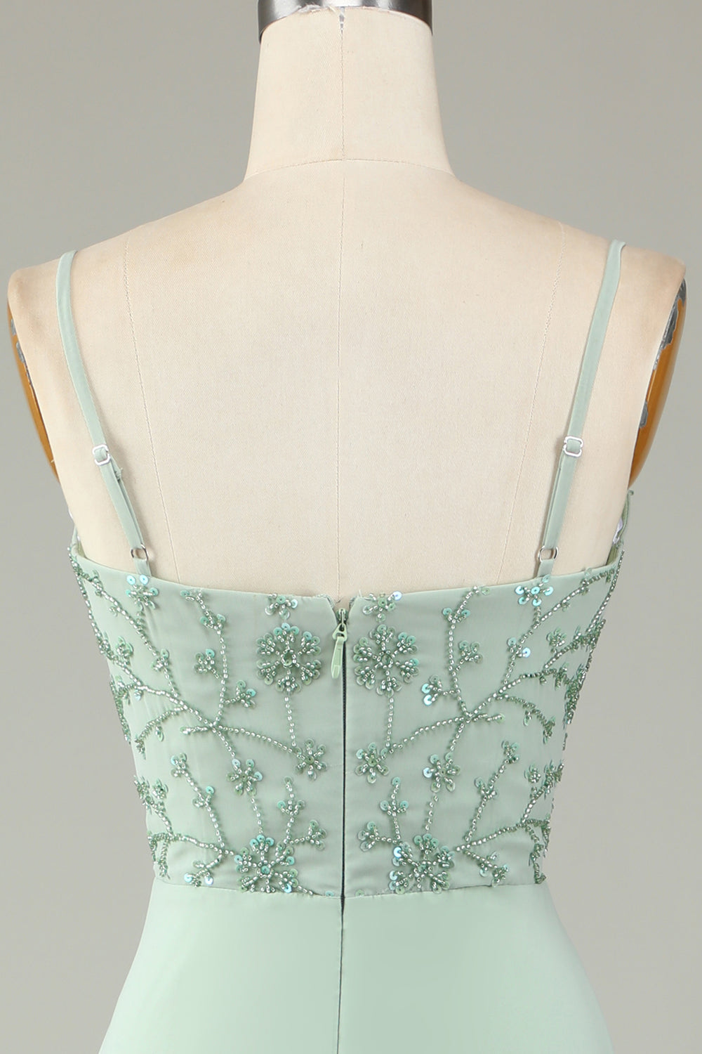 Cienkich Ramiączkach Zakurzona Róża Sukienki Dla Druhny Z Koralikami