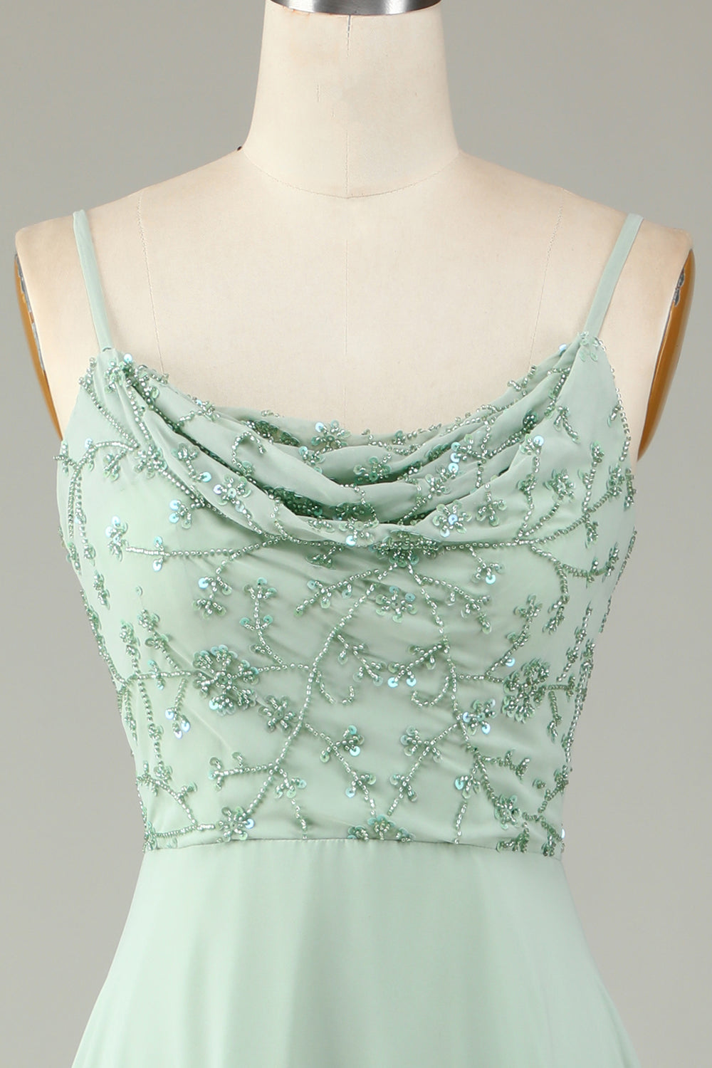 Cienkich Ramiączkach Zakurzona Róża Sukienki Dla Druhny Z Koralikami