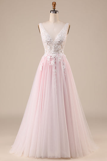 Kości Słoniowej Kształcie Litery A Tiulowe Dekolt V Suknie Ślubne Księżniczka