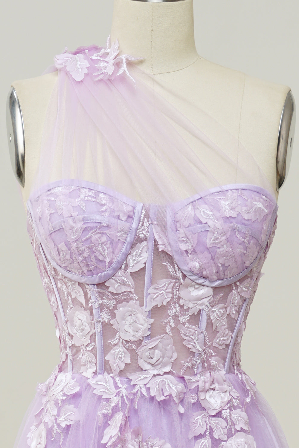 Czarna Na Jedno Ramię Długa Sukienka Na Studniówkę z Aplikacjami