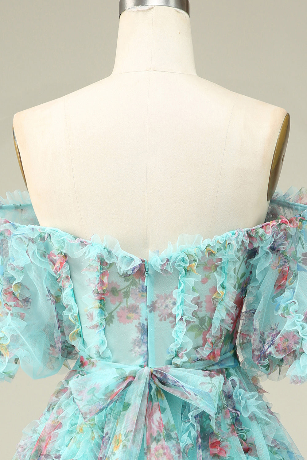 Zielona Tiulowa Krótka Sukienki Koktajlowe Z Krótkimi Rękawami