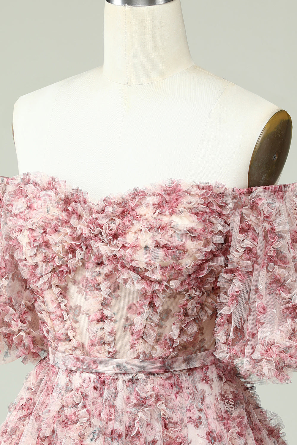 Sukienki Koktajlowe Z Ramion Z Kwiatowym Nadrukiem