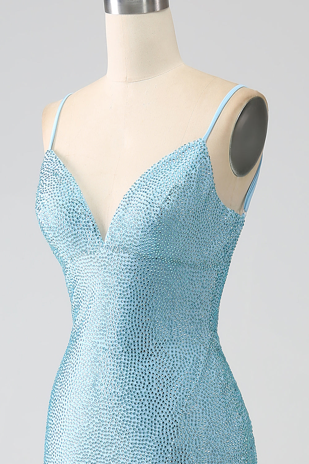 Błyszcząca Ciemnozielona Długa Sukienka Na Studniówkę Z Koralikami Z Rozcięciem