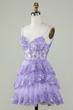Wspaniałe paski spaghetti z linii ciemnoniebieski błyszczący gorset Homecoming Dress