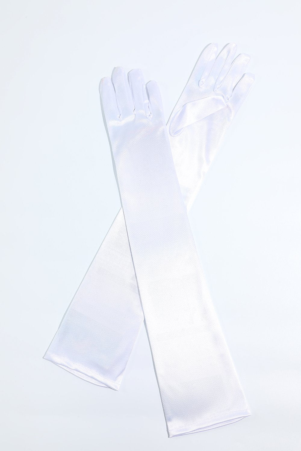 Białe rękawice imprezowe z lat 20.