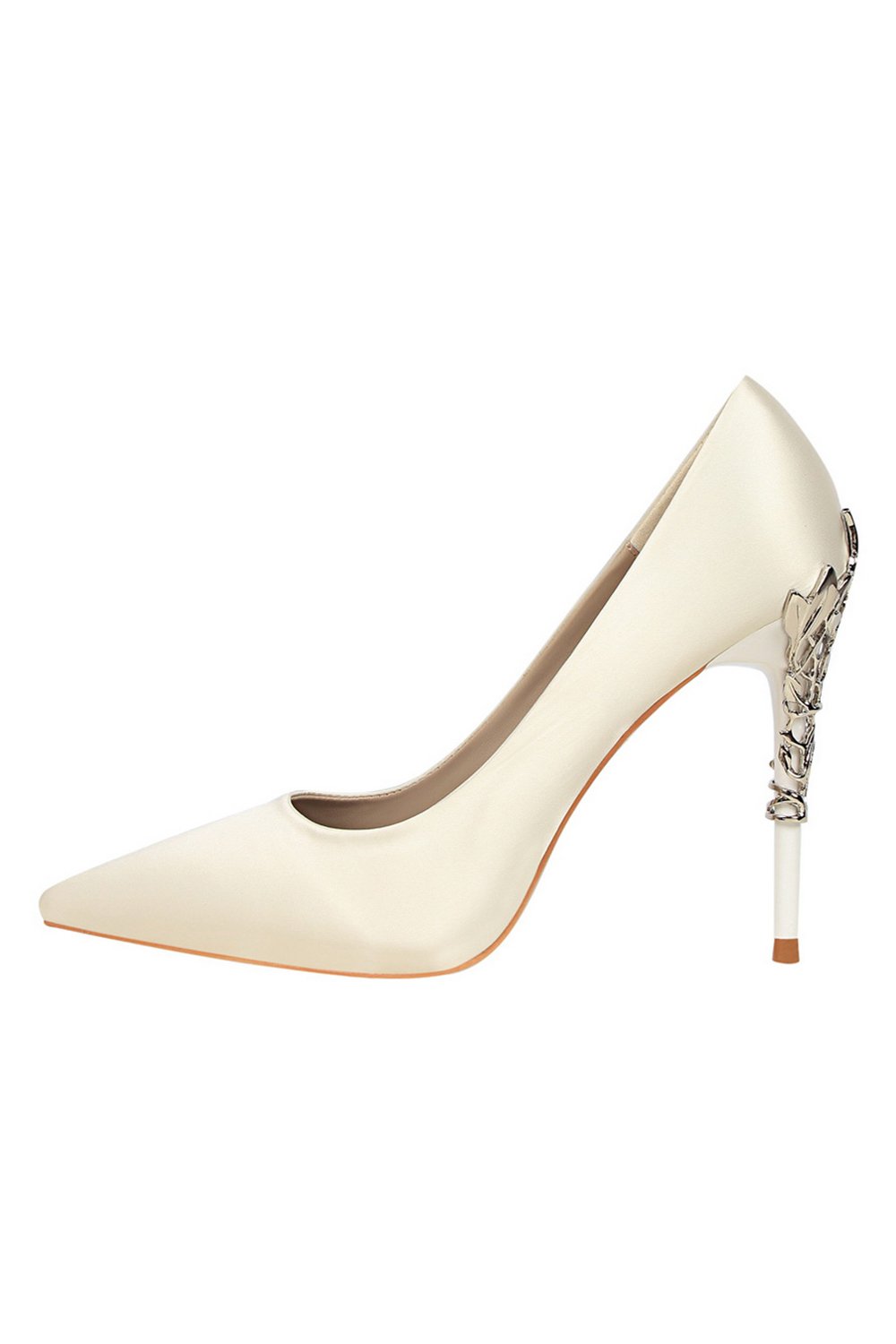 Bordowa Szpiczaste Sandały na Szpilce