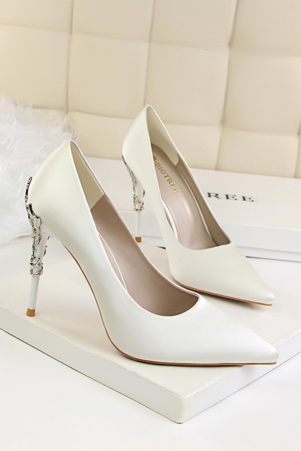 Bordowa Szpiczaste Sandały na Szpilce