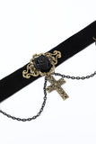 Czarna Halloween Krzyż Łańcuch Choker