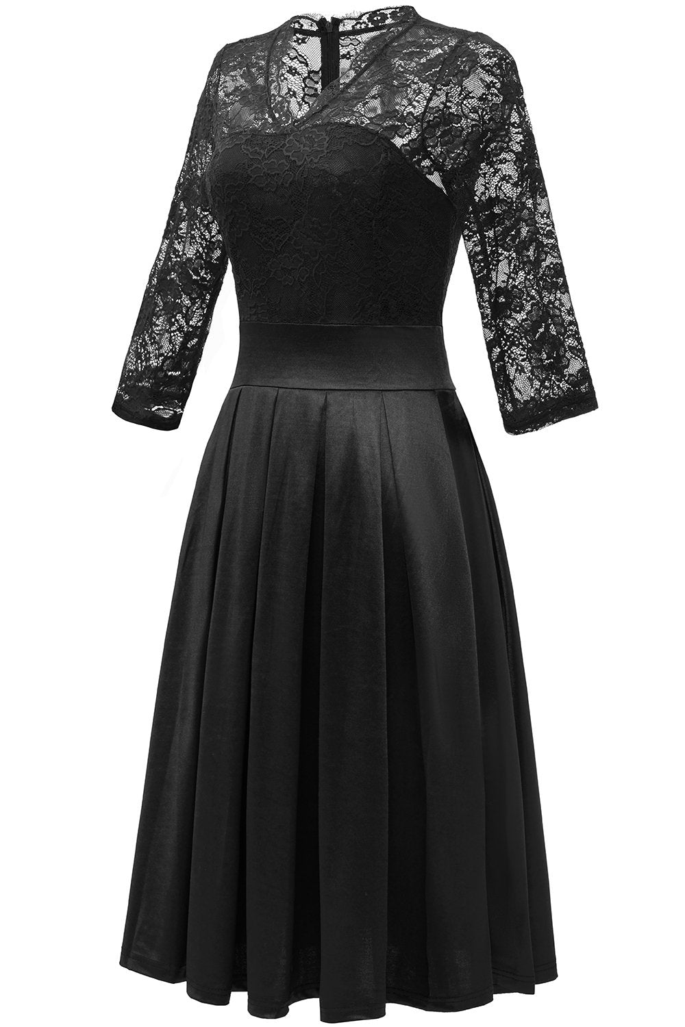 Bordowy Sukienki Koronkowe Z Rekawem