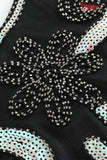 Czarna Sukienki Lata 20 z Cekinami