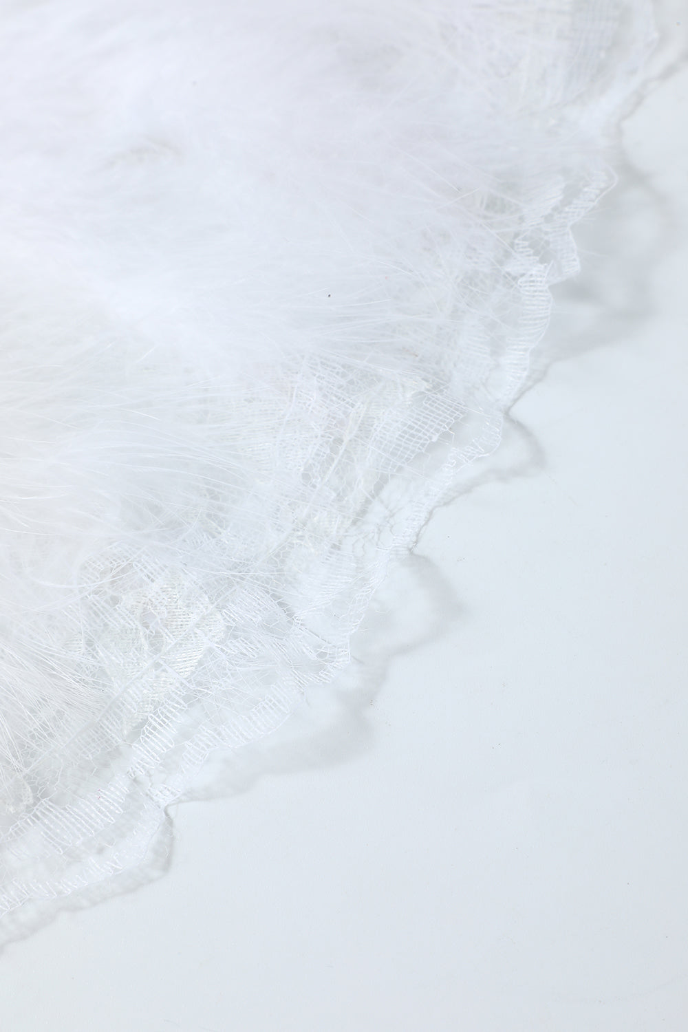 Koronkowy Wachlarz z Piór Lata 20