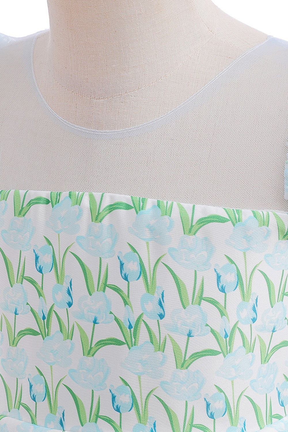 Sukienka dla dziewczynki z różowym kwiatem z nadrukiem