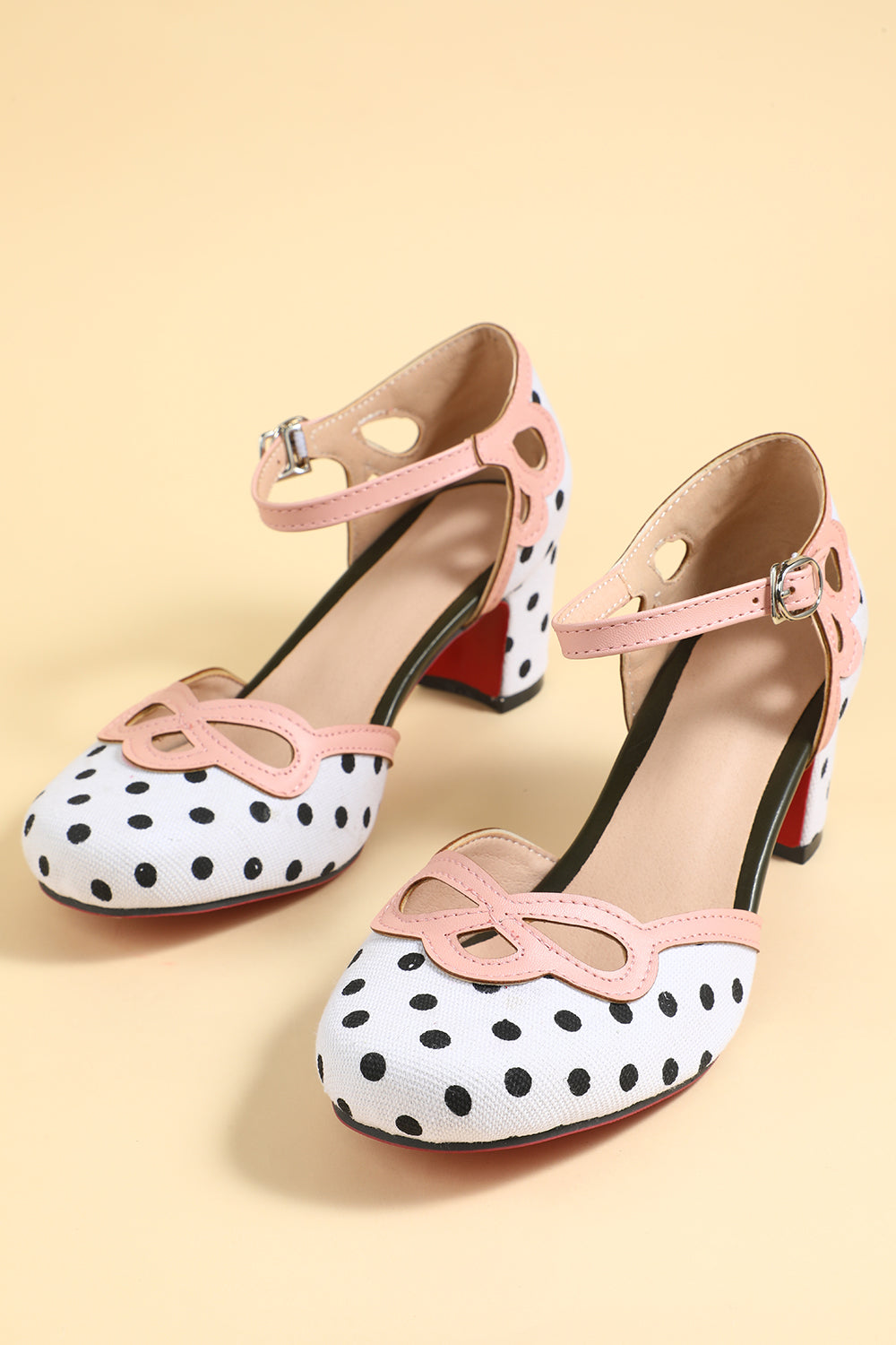 Białe czarne paski Retro Buty