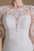 Załaduj obraz do przeglądarki galerii, Biała Syrenka Długie Rękawy Suknia Ślubna z Koronką