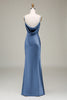 Załaduj obraz do przeglądarki galerii, Altrosa Cienkich Ramiączkach Satynowa Długa Sukienki Na Wesele