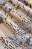 Kwiatowa Koronkowa Haftowana Elegancka Sukienka Vintage Bez Rękawów