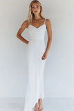 Bodycon Biała bawełniana sukienka na ramiączka spaghetti Plisowana sukienka z okazji ukończenia szkoły