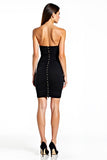 Bodycon bez ramiączek Krótka Mała Sukienka