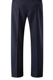 Ciemnofioletowa klapa z nacięciem 3-częściowe garnitury drużbów slim fit
